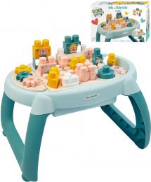 ECOIFFIER Abrick baby stoleek hern set s kostikami stavebnice 22 dlk