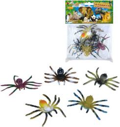 Zvata pavouk exotick 8cm plastov figurky zvtka set 5ks v sku