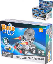 Stavebnice BuildMeUP Space Warrior 30-35 dlk 4 druhy plast